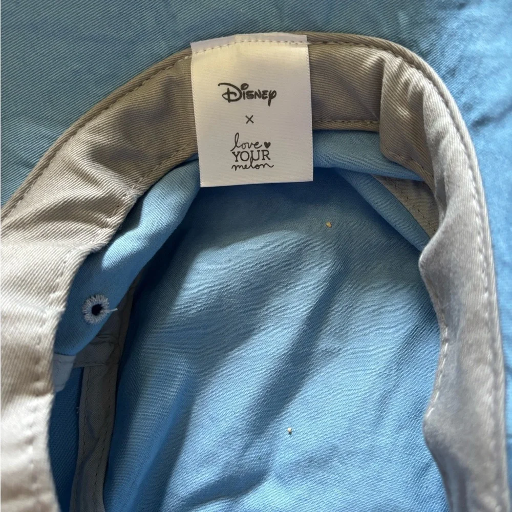 Disney Love Your Melon Blue Bucket Hat Eeyore Embroidered Adult L/XL Cotton USA